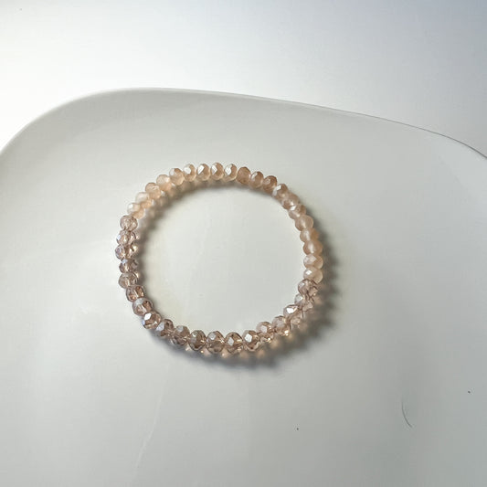 Stackable Bracelets - Pink and Natural