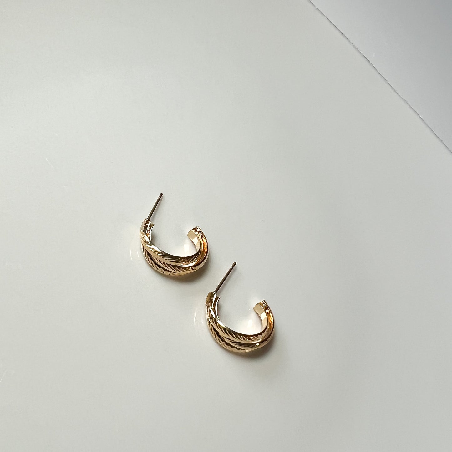 Tiny Gold Hoop Earrings