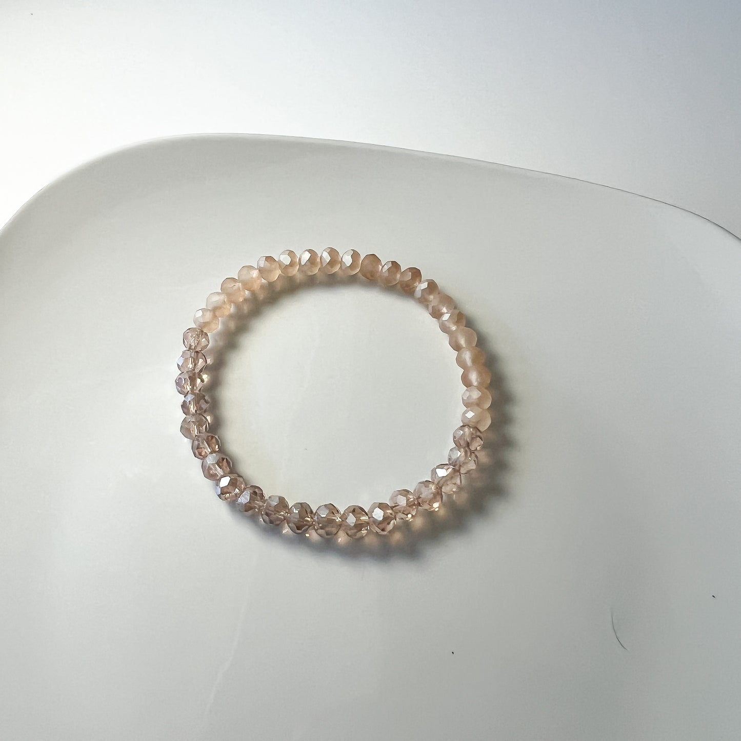 Stackable Bracelets - Pink and Natural